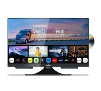 Cello C1924WSF Smart TV senza cornice da 19 pollici a 12 V con lettore DVD integrato, riproduzione WebOS ultraveloce, altoparlanti Pitch Perfect, Bluetooth, piccola TV per camper