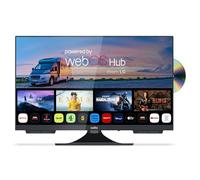 Cello C2224WSF Smart TV senza cornice da 22 pollici a 12 V con lettore DVD integrato, riproduzione WebOS ultraveloce, altoparlanti Pitch Perfect, Bluetooth - Piccola TV per camper