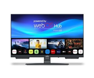 Cello C2424WSH 24" pollici SMART TV frameless Triplo sintonizzatore (DVB-C/-S2/-T2) Bluetooth WebOS di LG Altoparlante Pitch Perfect Disney+ Netflix Made in Europe