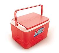Cello Chiller Ice Box | Dimensioni standard per cubetti di ghiaccio da viaggio, feste, bar, bevande fredde, uso medico, 8 litri, rosso