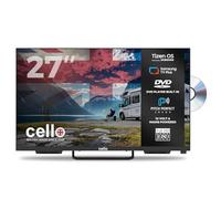 Cello Ctrav-27TZF TV/DVD Smart 27" 12V con Tizen OS di Samsung, altoparlanti Pitch Perfect, Bluetooth, HDMI, USB, prodotto nel Regno Unito, ideale per camper e barche.