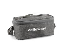 CELLO Hot N Fresh - Set di 3 contenitori per il pranzo con borsa, colore marrone, esterno in plastica e interno in acciaio inox Tiffin con giacca, a prova di perdite, ideale per università e ufficio