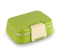 CELLO Pioneer - Contenitore termico per il pranzo con interno in acciaio, scomparti separati in acciaio con forchetta e cucchiaio, ideale per università, ufficio, attività all'aperto, set da 1, colore