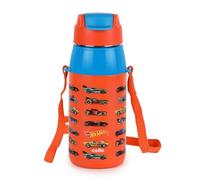 CELLO Puro Steel-X Hydra Kid 600 - Borraccia termica in poliuretano, per scuola, picnic, isolamento dal freddo, a prova di perdite, facile da trasportare, stampa Spiderman, 520 ml, arancione