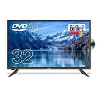 Cello TV 32 Pollici LED HD Ready con Lettore DVD Integrato - Triplo Sintonizzatore DVB-T2/S2/C, Registrazione USB, 3 HDMI, Non Smart TV, Design Compatto