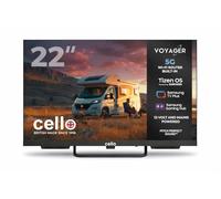 Cello Voyager C22TZR-VOY TV Traveller Smart da 22" 12V con router Wi-Fi 5G integrato e hotspot per telefoni e dispositivi, crea Internet ovunque, Tizen OS di Samsung, ideale per camper.