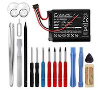 CELLONIC 1x Batteria per Navigatore GPS Compatibile con Garmin Edge 520, Edge 820, Edge 200, 361-00043-00 - (600mAh, 3.7V) + Set di strumenti 17pz