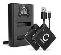 CELLONIC 2X Batteria Compatibile con Canon PowerShot SX530 HS SX540 SX510 SX500 IS SX170 S120 D30 Digital IXUS 105, NB-6L NB-6LH 1000mAh + Caricabatterie Doppio CB-2LY accu Ricambio Sostituzione