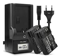 CELLONIC 2x Batteria compatibile con Canon XC10, XC15, EOS 5DS, DS510102 | 2000mAh, 7.4V, Ioni di Litio per Blackmagic Pocket Cinema 4k, Canon EOS 5D Mark II, EOS 5D Mark III, 60D, 60Da, 6D, 70D, 7D