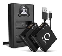 CELLONIC 2x Batteria compatibile con Leica D-LUX (Typ 109), 7, 8, BC-DC15 | 980mAh, 7.4V, Ioni di Litio per Leica BC-DC15-E, BP-DC15