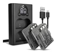 CELLONIC 2x Batteria compatibile con Nikon D90, EN-EL3e, D80