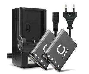 CELLONIC 2x Batteria compatibile con Olympus Mju 700, 1040, 760, Li-40B | 700mAh, 3.7V, Ioni di Litio per Olympus Mju Tough 3000, 5000, 750, 820, 7010, 7040, 1200, 740, 830, 1060, 5010, 720, 780, 840
