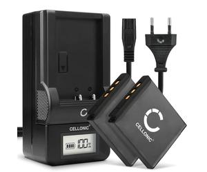 CELLONIC 2x Batteria compatibile con Pentax Optio A36, A40, S10, Q, D-LI68
