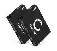 CELLONIC 2x Batteria compatibile con Samsung M110, L100, WB350F, SLB-10A | 1050mAh, 3.7V, Ioni di Litio per Samsung ES60, L110, WB710, ES55, EX2F, PL50, WB700, L210, IT100, SL420, PL55, TL100, SL620