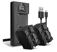 CELLONIC 2x Batteria compatibile con Z Cam E2, Sony CCD-SC5, AC-SQ950D | 6600mAh, 7.4V, Ioni di Litio per Z Cam E2 Cinematic Camera, Sony CCD-SC65, CCD-TR1, Cyber-shot DSC-CD100, DSC-CD250, DCR-TRV5