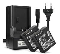 CELLONIC 2x Batteria per Fotocamera Compatibile con Olympus OM-D E-M1 Mark II, OM-D E-M1 Mark III, OM-D E-M1X, BCH-1 - (2000mAh, 7.4V) + Caricabatteria