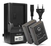 CELLONIC 2x Batteria per Fotocamera Compatibile con Olympus OM-D E-M1, Pen E-P5, OM-D E-M5 Mark II, BCN-1 - (1140mAh, 7.4V) + Caricabatteria
