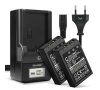 CELLONIC 2x Batteria per Fotocamera Compatibile con Olympus Pen E-PL8, Pen E-PL7, OM-D E-M10 Mark II, BLS-50 - (1000mAh, 7.4V) + Caricabatteria
