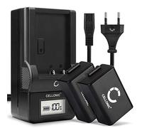 CELLONIC 2x Batteria per Fotocamera Compatibile con Panasonic Lumix DC-FZ82, Lumix DMC-FZ72, Lumix DMC-FZ150, DMW-BMB9 - (800mAh, 7.4V) + Caricabatteria