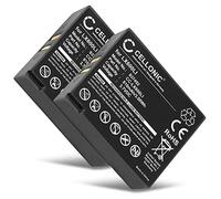 CELLONIC 2x Batteria per Headset/Auricolare/Cuffie Compatibile con Eartec Hub Systems, UltraLITE, HUB, LX600LI - (810mAh, 3.7V)
