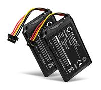 CELLONIC 2x Batteria per Navigatore GPS Compatibile con TomTom Go 6000, Go 5100, Go 5000, VFAD - (1100mAh, 3.7V)