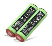 CELLONIC 2x Batteria per Rasoi & Tagliacapelli Compatibile con Braun 1509, 4520, 5414, 180AAH - (1800mAh, 1.2V)