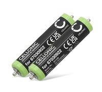 CELLONIC 2x Batteria per Rasoi & Tagliacapelli Compatibile con Braun Series 1 190, 190s, Cruzer 6, 67030922 - (700mAh, 1.2V)