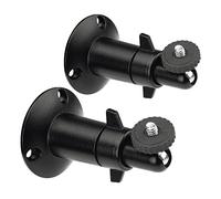 CELLONIC 2x Fotocamera Supporto compatibile con Ring | nero, Presa sicura e stabile per Arlo Pro 1, 2, Go 1, Go 2 per Ring Stick Up Cam per Reolink Argus 3 Pro per Netatmo NWA01