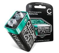 CELLONIC 9V / E Block NiMH Batteria Pila per telecomandi, giocattoli - 1x | Ricaricabile (250mAh, 9V) per elettronica per Rode VideoMic Pro, Stereo VideoMic Pro Rycote, Rycote, NT3