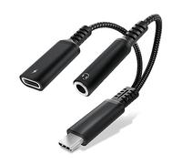 CELLONIC Adattatore da USB C a Jack per cuffie e ricarica, ricarica rapida 2 in 1 60W,adattatore USB C con jack da 3,5 mm per Sumsung S23/S23 Ultra/S22 Ultra, iPad,Huawei P40, tablet e notebook