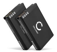CELLONIC, Batteria GPS compatibile con Garmin Alpha 100, Montana 600, Alpha 200, Alpha 300 (2200mAh, 3.7V) 2 Pezzi