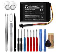 CELLONIC, Batteria GPS compatibile con TomTom Go 600, Go 60, Go 6200 (1200mAh, 3.7V) + Set di strumenti 17pz Batteria di Ricambio AHA11111009 FLB0813007089 VFAS