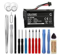 CELLONIC, Batteria GPS compatibile con TomTom Rider 550, Rider 500, Rider 400 (2500mAh, 3.7v) + Set di strumenti 17pz Batteria di Ricambio LHA11133000, LHA11138000, VF3W