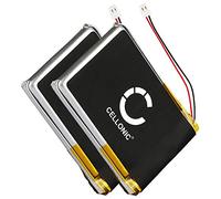 CELLONIC, Batteria per Cuffie compatibile con Jabra Pro 9470, Pro 9450, Pro 9460 (230mAh, 3.7V) 2x Batteria di Ricambio 14192-00,AHB412434PJ