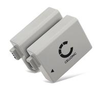 CELLONIC, Batteria per Fotocamera, compatibile con Canon EOS Rebel Xsi, 1000D, 500D, 450D, LP-E5 (7.4V, 1020mAh) 2 Pezzi