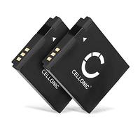 CELLONIC, Batteria per Fotocamera, Compatibile con Canon PowerShot SX700 HS, SX610 (3.7V, 1000mAh) 2 Pezzi