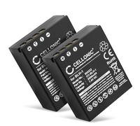 CELLONIC, Batteria per Fotocamera, compatibile con Olympus BLH-1, OM-D E-M1 Mark II, III, E-M1X (7.4V, 2000mAh) 2 Pezzi