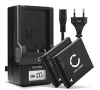 CELLONIC, Batteria per Fotocamera, compatibile con Panasonic Lumix DMC-FS16, DMC-FS28, DMC-S2 (3.6V, 700mAh) 2 Pezzi + Caricabatterie