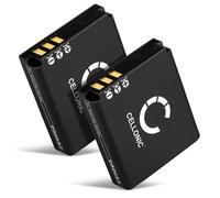 CELLONIC, Batteria per Fotocamera, Compatibile con Ricoh GR Digital III, DB-65, Caplio GX100, DB-60 (3.7V, 1100mAh) 2 Pezzi
