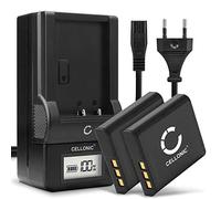 CELLONIC, Batteria per Fotocamera, compatibile con Sony NP-BG1, Cyber-shot DSC-H3, DSC-W210 (3.7V, 900mAh) 2 Pezzi + Caricabatterie