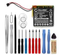 CELLONIC, Batteria per Smartwatch e Braccialetto Fitness Compatibile con Tomtom Runner 1, Runner 3, Runner 2 (200mAh, 3.7V) + Set di Strumenti 17pz Batteria di Ricambio AHB332824HPS