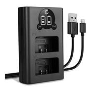 CELLONIC Caricatore Doppio EN-EL25 Smart e Veloce compatibile con Caricabatterie Dual MH-32 di Ricarica