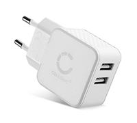 CELLONIC Caricatore USB da muro per 5V / 1A, 1000mA con 17W - 3.4A alimentatore USB 2 caricatore USB multiplo Caricabatterie 2 Porte
