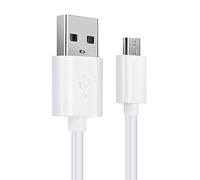 CELLONIC® Cavo di ricarica Micro USB compatibile con SteelSeries Arctis Pro Wireless, Arctis 9, Arctis 9X, cavetto USB 2A per cuffie, auricolari apparecchi acustici headset 1m bianco