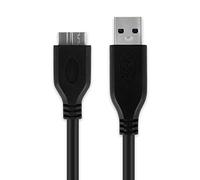 CELLONIC Cavo micro USB 3.0 da 1m per telefono smartphone, fotocamera, GPS, tablet, filo usb di ricarica a 1A Cavetto Micro USB 3.0 & USB A 3.0 PVC nero