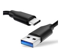 CELLONIC Cavo USB 1,0m compatibile con Filo carica 3A Cavetto dati USB A 2.0 PVC nero, per fotocamera