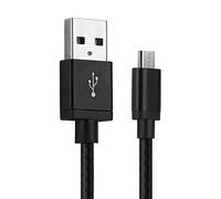 CELLONIC Cavo USB 1m compatibile con Canon EOS M50 M5, Powershot SX620 SX740 SX70 G5 G7 G9 Filo carica 2A Cavetto dati USB A 2.0 Nylon nero, per fotocamera