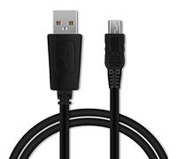CELLONIC Cavo USB 1m compatibile con Ricoh GXR 500G 500SE Caplio GX200 GX100 GX CX4 CX3 CX2 CX1 G600 G700 R1 R1s R2 R3 R5 R6 R7 R8 R10 Filo carica 1A Cavetto dati USB A 2.0 PVC nero, per fotocamera