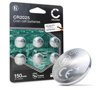 CELLONIC CR2025 Batteria a bottone Lithium compatibile con Chiavi Auto, Telecomandi Garage, Dispositivi Medici - x6-Pacco batterie