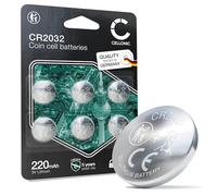CELLONIC CR2032 Batteria a bottone Lithium compatibile con Chiavi Auto, Schede Madri, Bilance - x6-Pacco batterie